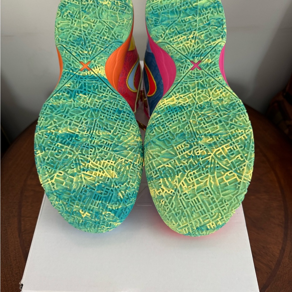 Nike LeBron NXXT Amped Multicolor Sneakers — Purple, Yellow, Pink & Blue Accents - Picture 4 of 8